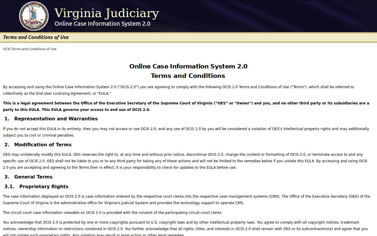 Northampton County criminal court case lookup in Virginia Circuit Court system