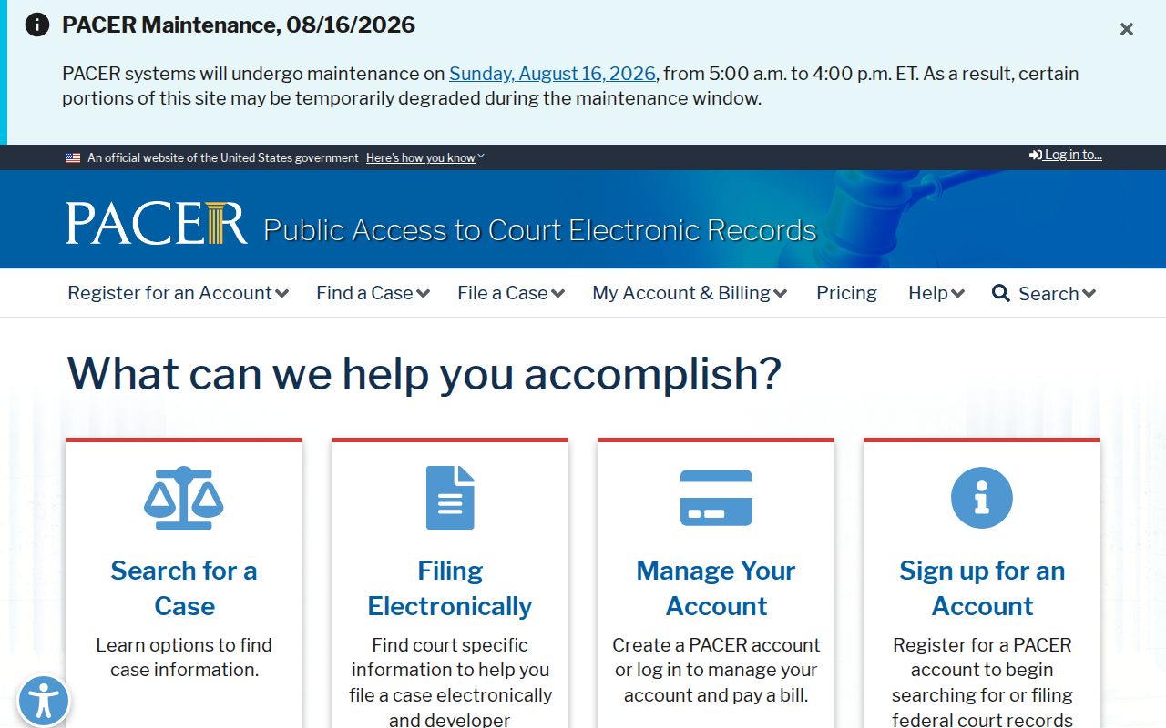 Federal PACER access for Northampton County criminal court cases