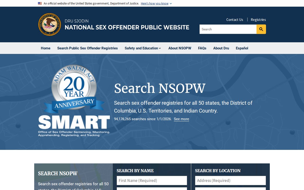 Northampton County sex offender national registry search