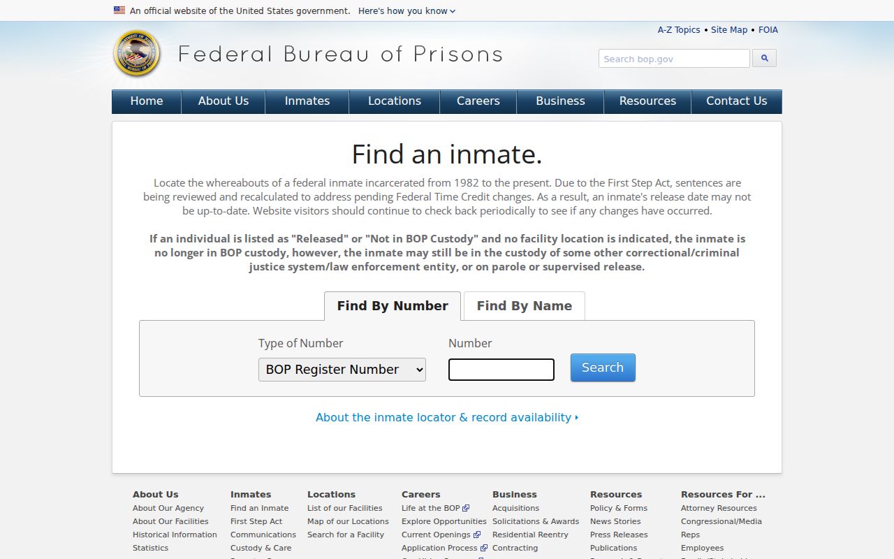 Northampton County criminal records federal inmate locator